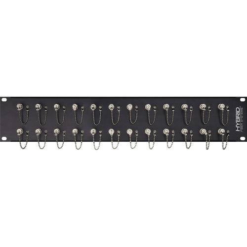 Camplex 24-Port Simplex ST Single-Mode Fiber Feedthrough Rackmount Panel