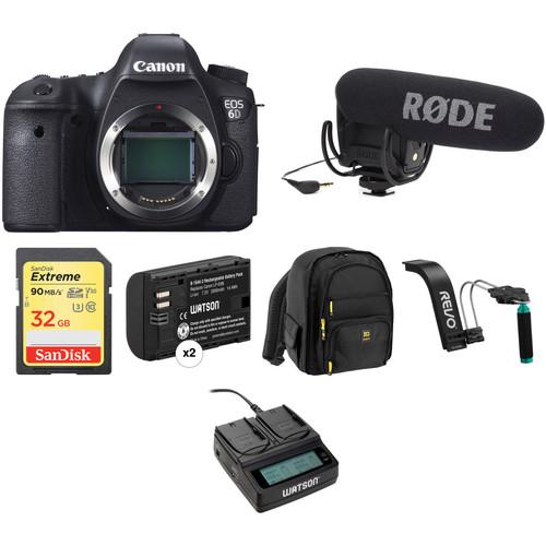 Canon EOS 6D DSLR Camera Body Video Kit