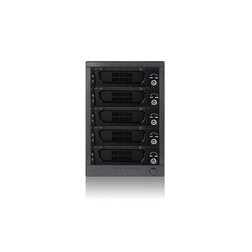 iStarUSA 3.5" 5-Bay SAS SATA eSATA-Port Multiplier Hotswap Enclosure