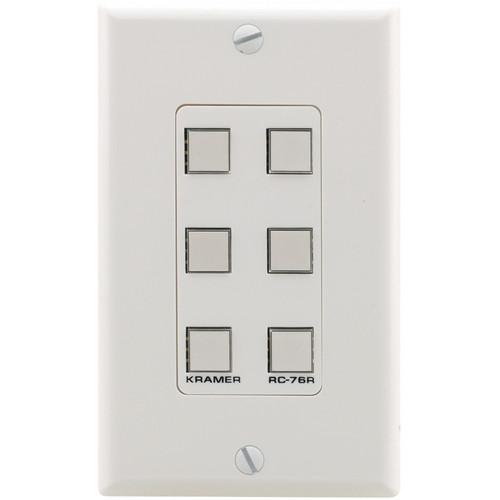 Kramer RC-76R Configurable 6-Button Wall Plate