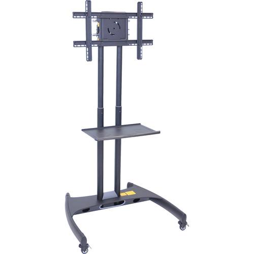 Luxor FP2500 Adjustable Height LCD TV Stand and Mount with Accessory Shelf