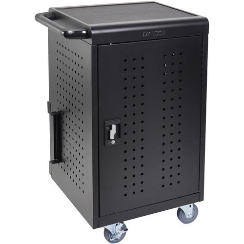 Luxor LLTM30-B 30 Tablet Chromebook Charging Rolling Cart