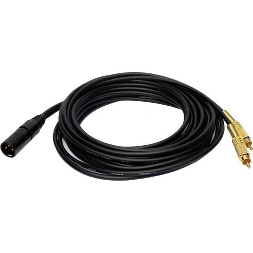 PSC XLR Male to 2 RCA Male Cable