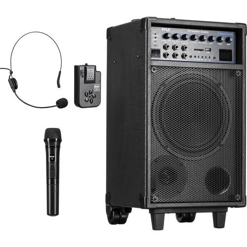 Pyle Pro PWMA890UI 500W Dual-Channel Wireless Portable PA System