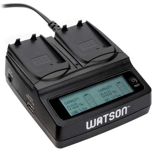 Watson Duo LCD Charger with Two EN-EL14 EN-EL14A Battery Plates