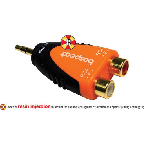 Bespeco 1 8" Stereo Male to 2 x RCA Female Adapter