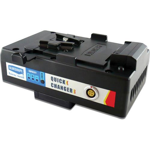 BLUESHAPE Gold-Mount to V-Mount Hot Swap Adapter