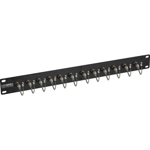 Camplex 12-Port Simplex ST Multi-Mode Fiber Feedthrough Rackmount Panel