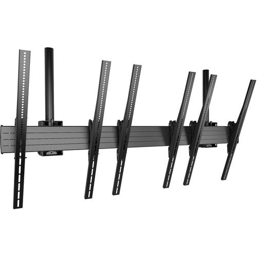 Chief FUSION Large 3 x 1 Ceiling Mounted Portrait Menu Board Mount