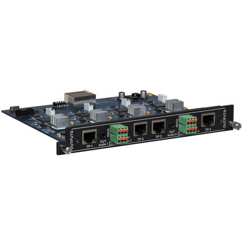 Intelix FLX-BO4A 4 Port HDBaseT Output Card with Audio De-Embedding for FLX Series Switchers