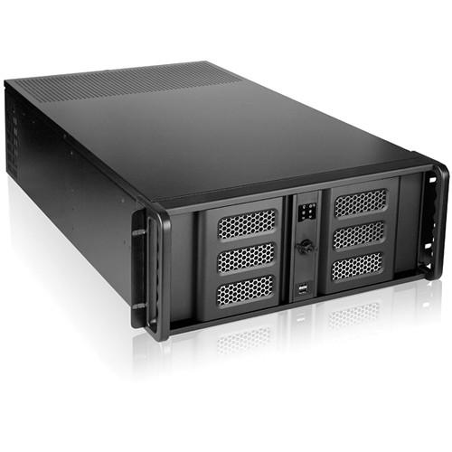iStarUSA D-407LSE-BK-TS859 4-Bay 4U Rackmount Chassis with 8" Touch Screen LCD