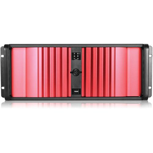 iStarUSA D Storm Series D-400SEA-RD 4U Compact Stylish Rack Mountable Chassis with Red Bezel
