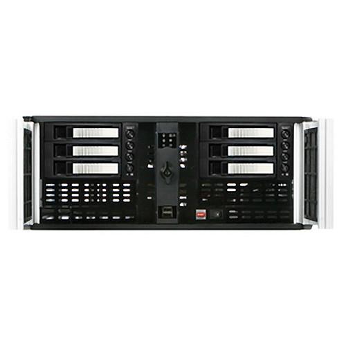 iStarUSA D Storm Series D406SE-B6SL-SL 4U Compact Stylish 6 x 3.5" Hot-Swappable Rack-Mountable Chassis Kit
