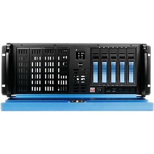 iStarUSA D2-407BL-B5BL Kit with D2-400-7-BLUE Rackmount Chassis & BPU-350SATA-BLUE Hot-Swap Cage