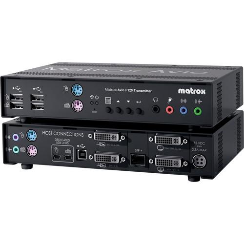 Matrox Avio AV-F125TXF Dual-DVI Fiber Optic KVM Transmitter