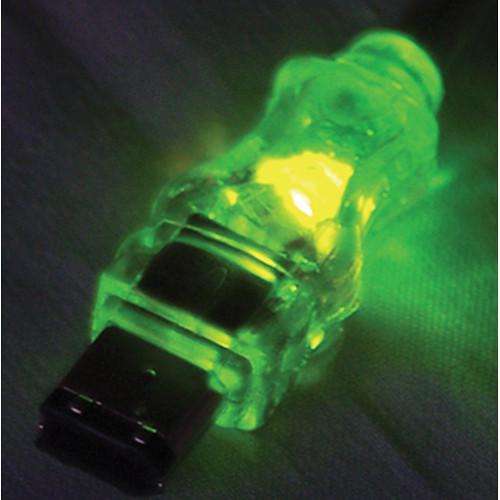 QVS FireWire i.Link 6-Pin to 4-Pin Translucent Cable with Green LEDs