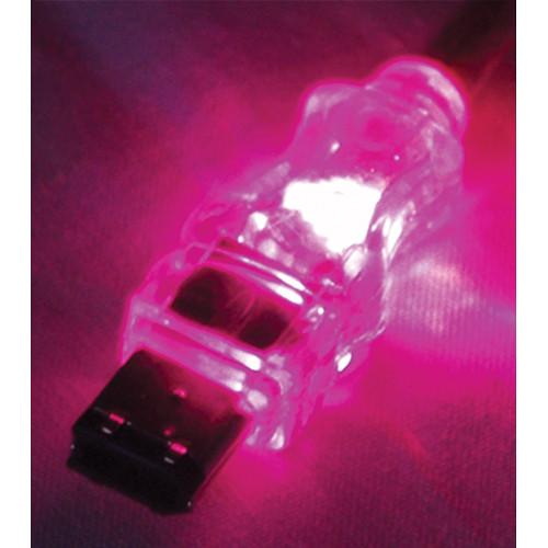 QVS FireWire i.Link 6-Pin Translucent Cable with Purple LEDs
