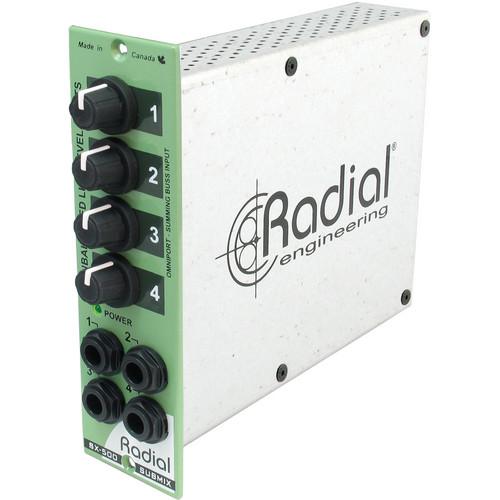 Radial Engineering Radial Submix 4x1 Line Mixer for Keyboards 500 Series Racks