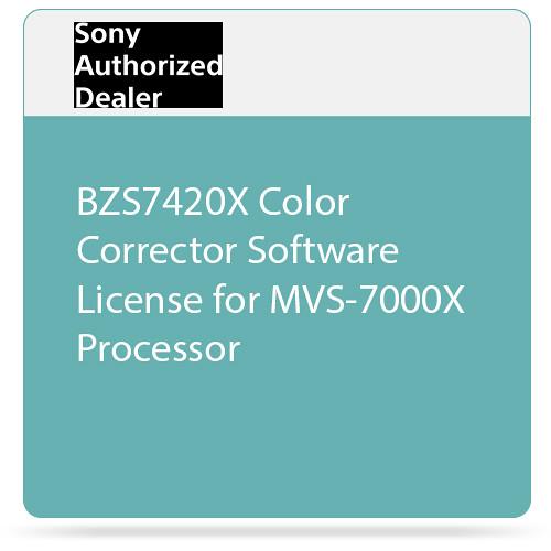 Sony BZS7420X Color Corrector Software License for MVS-7000X Processor