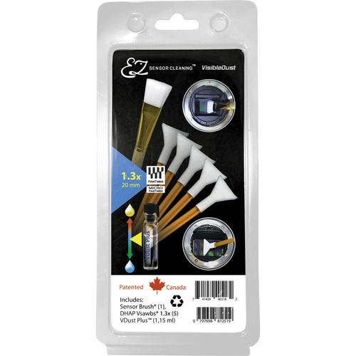 VisibleDust EZ Sensor Cleaning Kit PLUS with VDust Plus, 5 Orange DHAP 1.3x Vswabs and Sensor Brush