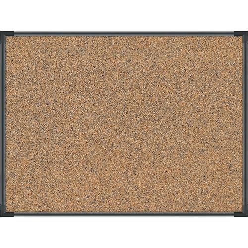 Best Rite Black Splash-Cork Tackboard with Aluminum Ultra Trim