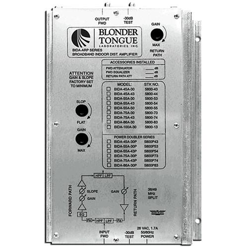 Blonder Tongue BIDA 86-A43 Two-Way Broadband Indoor Distribution Amplifier