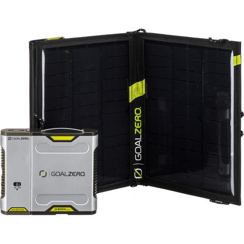 GOAL ZERO Sherpa 50 Solar Charging Kit with 110 VAC Inverter