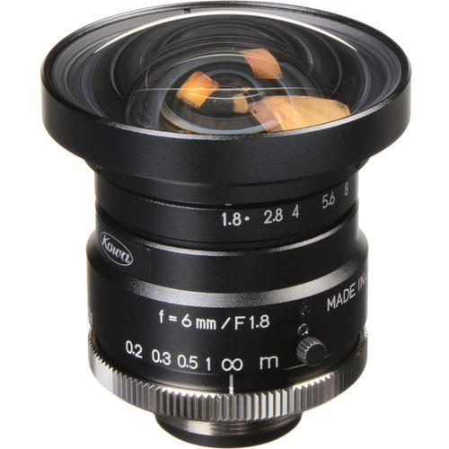 Kowa C-Mount 6mm f 1.8-16 1" HC Series Fixed Lens