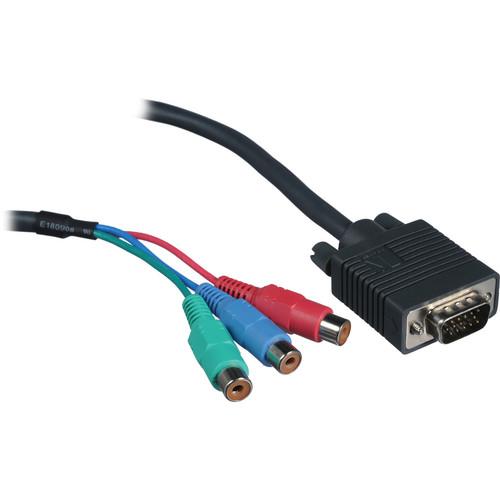 Kramer VGA Male to 3 RCA Female Breakout Cable