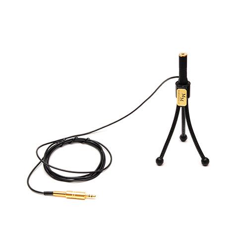 Microphone Madness Adjustable Miniature Microphone Stand with 3.5mm, 6