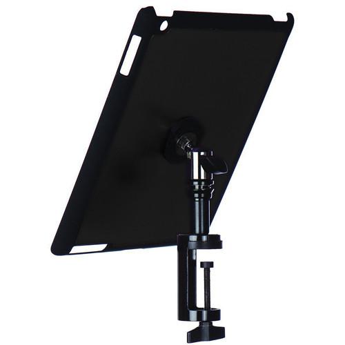 On-Stage Quick Disconnect Table Edge Tablet Mounting System with Snap-On Cover for iPad 2 and 3