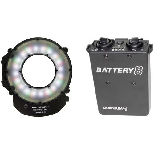 Quantum Instruments Omicron 4 Compact LED Video Ring Light Kit