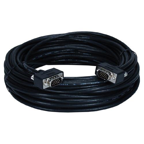 QVS HD15 Male to HD15 Male Cable with Panel-Mountable Connectors