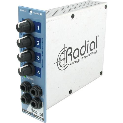 Radial Engineering 500 Series ChainDrive 1 x 4 Audio Distribution Amplifier