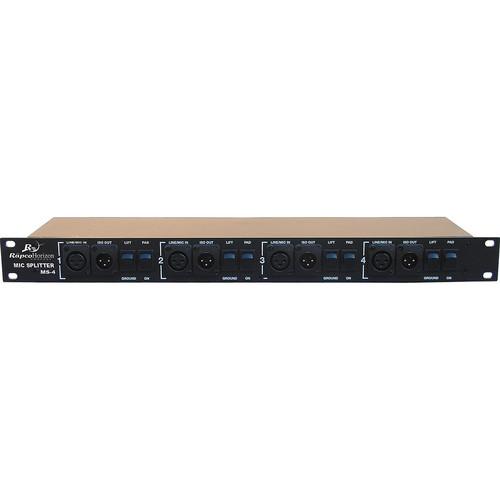 RapcoHorizon MS-4 4-Channel Rackmount Mic Signal Splitter