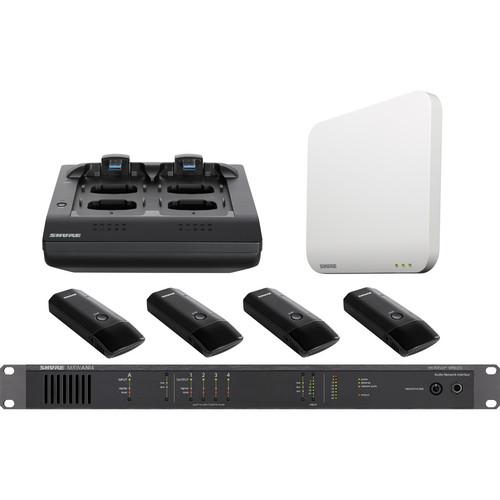 Shure Microflex 4-Channel Cardioid Boundary Microphone Wireless System