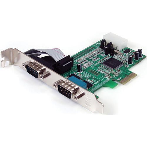StarTech 2-Port RS-232 Serial PCIe Adapter Card with 16550 UART
