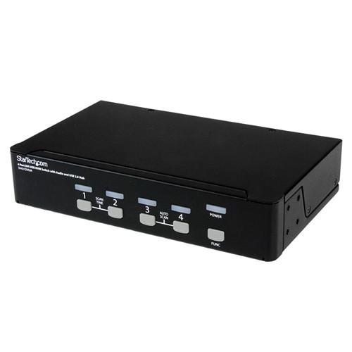 StarTech 4-Port DVI USB KVM Switch with Audio and USB 2.0 Hub