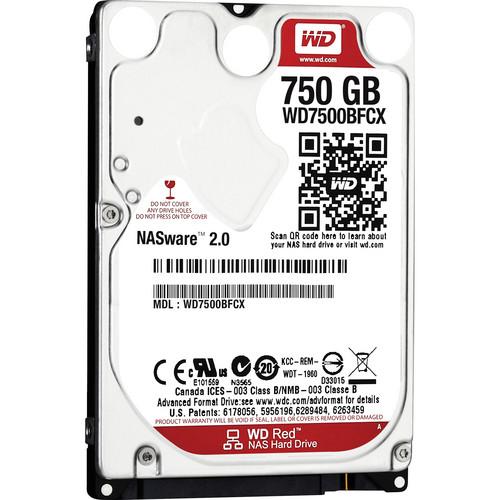 WD 750GB Red 5400 rpm SATA III 2.5" Internal NAS HDD