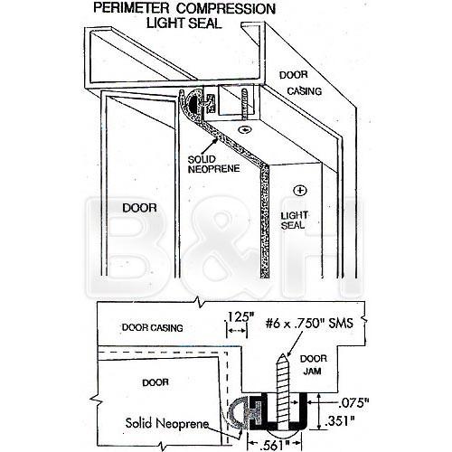 Arkay Light Tight Seal Kit for 24" Darkroom Door