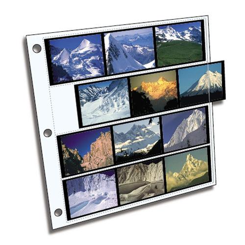 ClearFile Archival-Plus Storage Page for Negatives, 6x7cm , 4-Strips of 3-Frames - 100 Pack