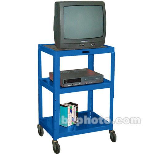 Luxor W42AEBL Metal Open Shelf Utility Cart