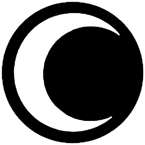 Rosco Standard Steel Gobo #7154 - Half Moon - Size A 100mm