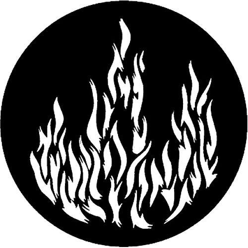 Rosco Standard Steel Gobo #7175 - Flames 1 - Size E 37.5mm
