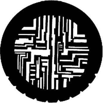 Rosco Standard Steel Gobo #7209 - Computer Circuitry - Size M 66mm