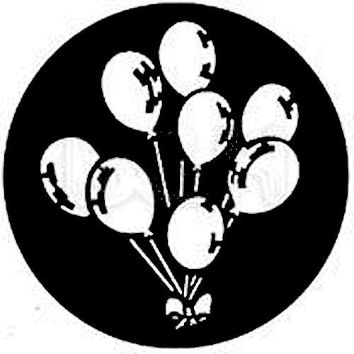 Rosco Standard Steel Gobo #7303 - Balloons - Size A 100mm