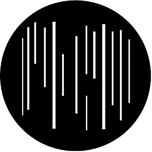 Rosco Standard Steel Gobo #7502 - Linear 4 - Size A 100mm