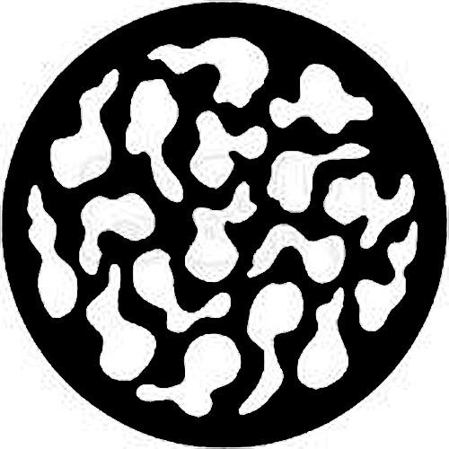 Rosco Standard Steel Gobo #7721 - Breakup - Size A 100mm