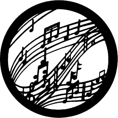 Rosco Standard Steel Gobo #7770 - Music - Size M 66mm