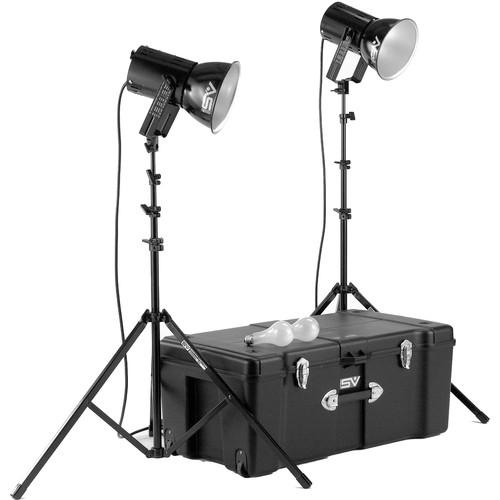 Smith-Victor K82 2-Light 500 Watt Ultra Cool Portable Kit